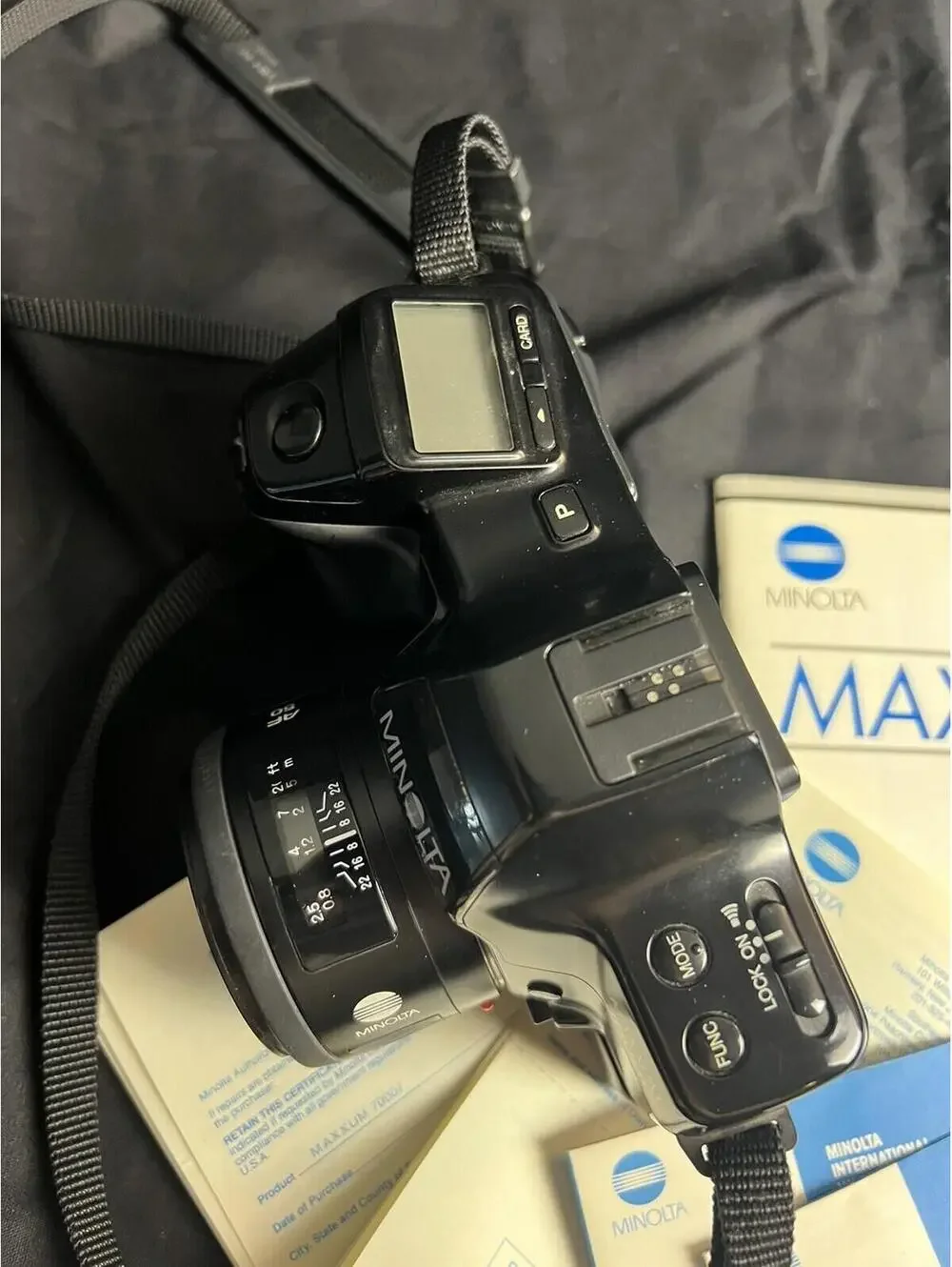 Minolta 7000i Maxxum Camera 50mm Lens AF Untested For Parts As Is